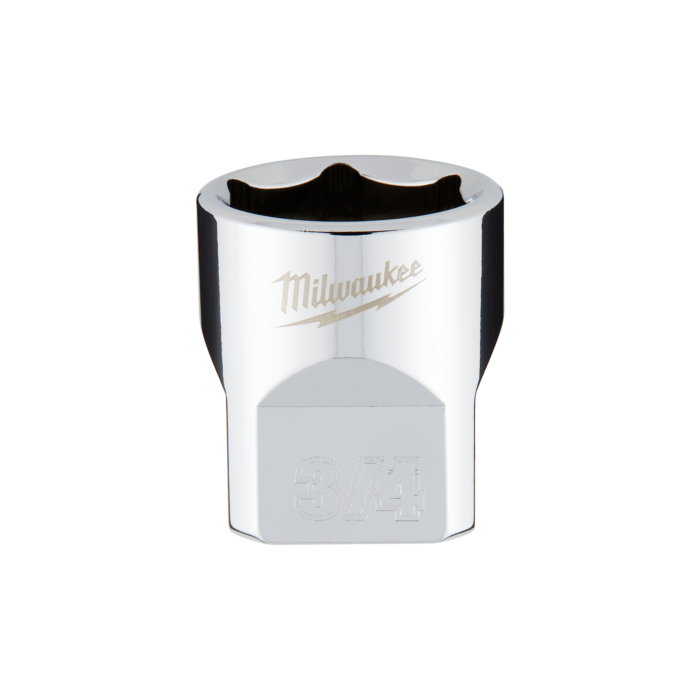 Milwaukee 3/8" Drive 3/4" SAE Socket with FOUR FLAT™ Sides