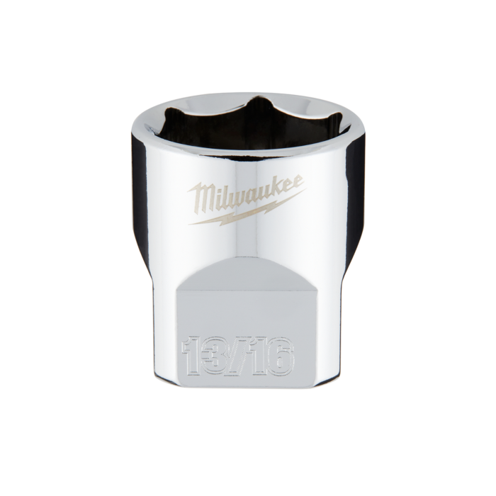 Milwaukee 3/8" Drive 13/16" SAE Socket with FOUR FLAT™ Sides