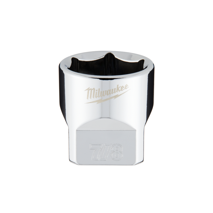 Milwaukee 3/8" Drive 7/8" SAE Socket with FOUR FLAT™ Sides