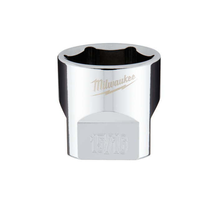 Milwaukee 3/8" Drive 15/16" SAE Socket with FOUR FLAT™ Sides