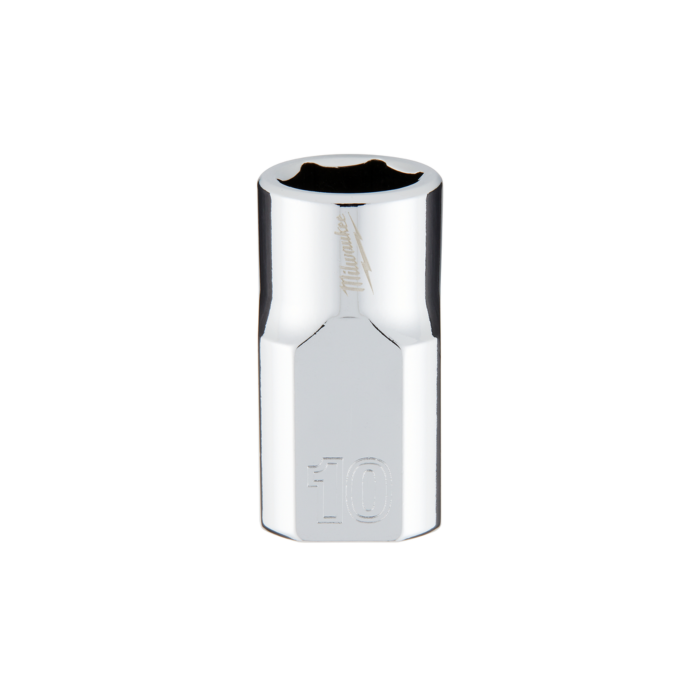 Milwaukee 3/8" Drive 10mm Metric Socket with FOUR FLAT™ Sides