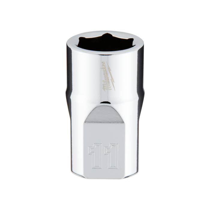 Milwaukee 3/8" Drive 11mm Metric Socket with FOUR FLAT™ Sides