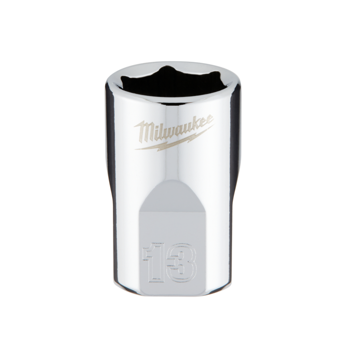 Milwaukee 3/8" Drive 13mm Metric Socket with FOUR FLAT™ Sides