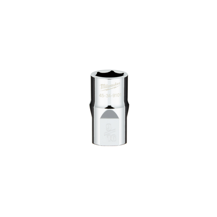 Milwaukee 1/2" Drive 9/16" SAE 6-Point Socket with FOUR FLAT™ Sides