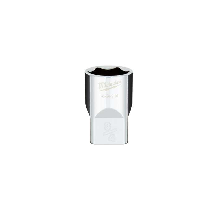 Milwaukee 1/2" Drive 3/4" SAE 6-Point Socket with FOUR FLAT™ Sides