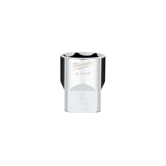 Milwaukee 1/2" Drive 15/16" SAE 6-Point Socket with FOUR FLAT™ Sides