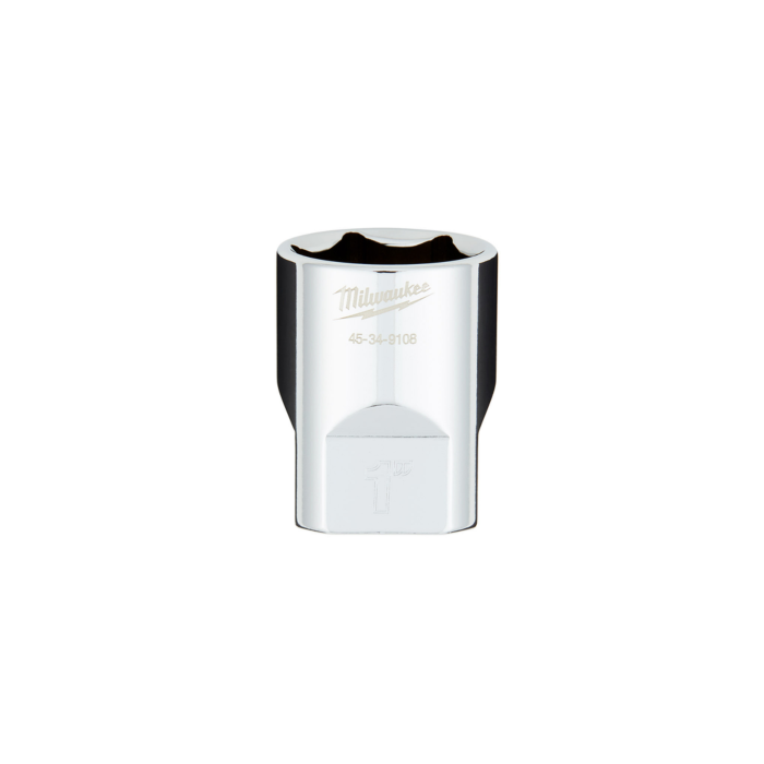 Milwaukee 1/2" Drive 1" SAE 6-Point Socket with FOUR FLAT™ Sides