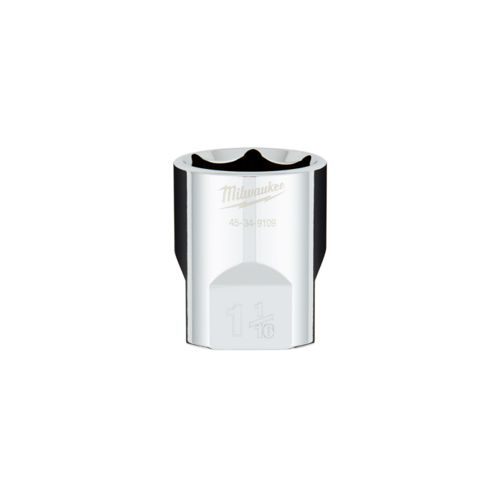 Milwaukee 1/2" Drive 1-1/16" SAE 6-Point Socket with FOUR FLAT™ Sides