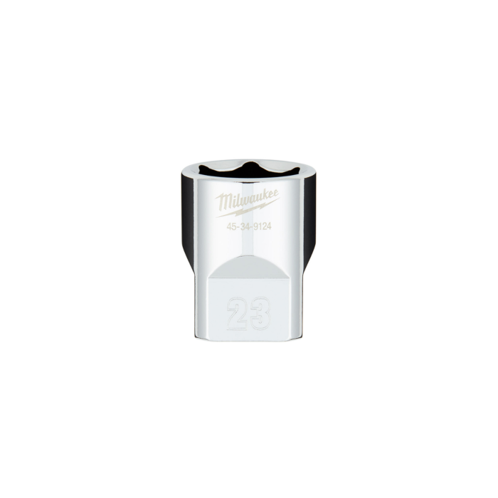 Milwaukee 1/2" Drive 23MM Metric 6-Point Socket with FOUR FLAT™ Sides