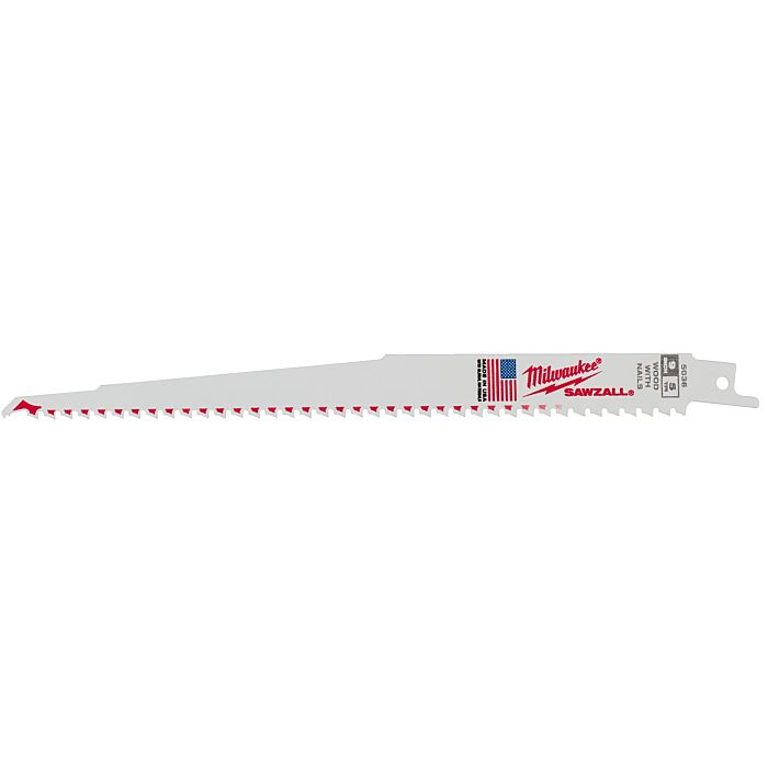 Milwaukee 9" 5 TPI SAWZALL® Blade for Wood with Nails (5 PK)