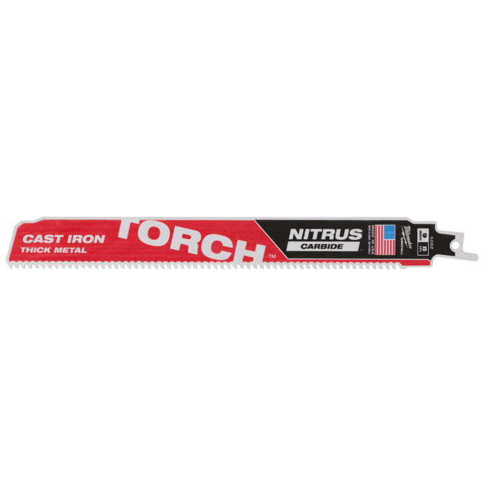 Milwaukee 9" 8 TPI TORCH™ with NITRUS™ Carbide SAWZALL® Blade for Cast Iron (1 PK)