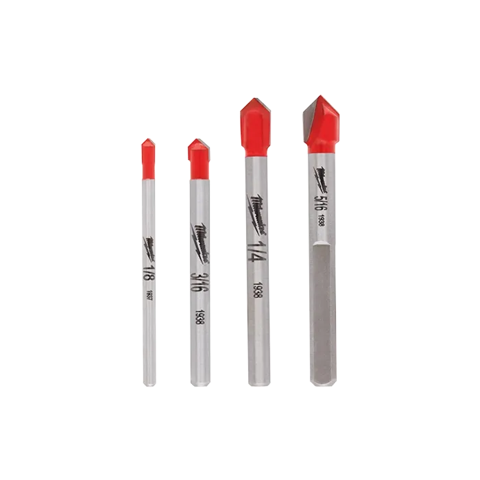 Milwaukee Ceramic Tile and Glass Bit Set (4pc)