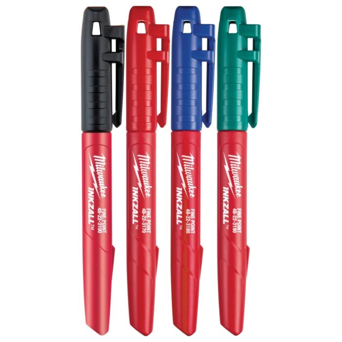 Milwaukee 4PK INKZALL™ Color Fine Point Marker