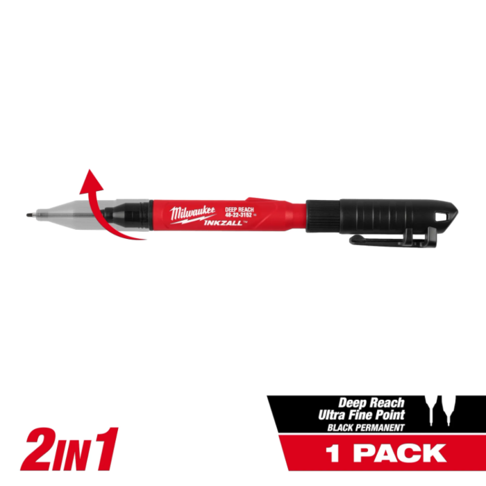 Milwaukee INKZALL Deep Reach Jobsite Marker (Black)