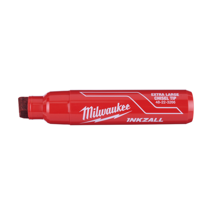 Milwaukee INKZALL™ (12) Extra Large Chisel Tip Red Marker