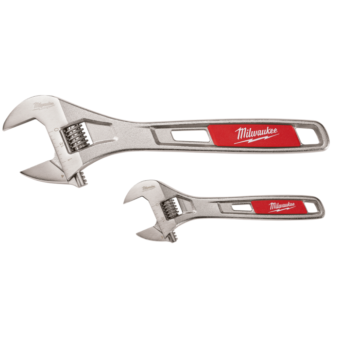 Milwaukee 2 Pc. 6" & 10" Adjustable Wrench Set