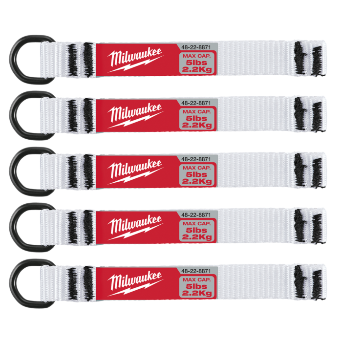 Milwaukee 5pc 5lb D-Ring Web Attachment