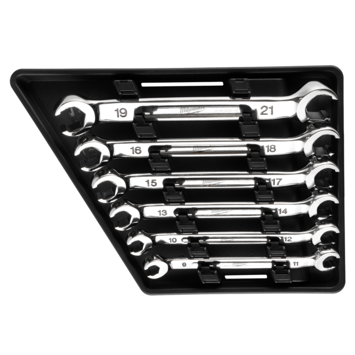Milwaukee 6pc Double End Flare Nut Wrench Set - Metric