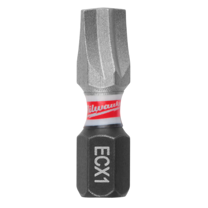 Milwaukee SHOCKWAVE™ Impact Duty 1" ECX™ 1 Insert Bits (25 PK)