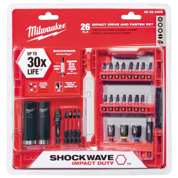 Milwaukee 26PC SHOCKWAVE™ Impact Duty Drive and Fasten Set