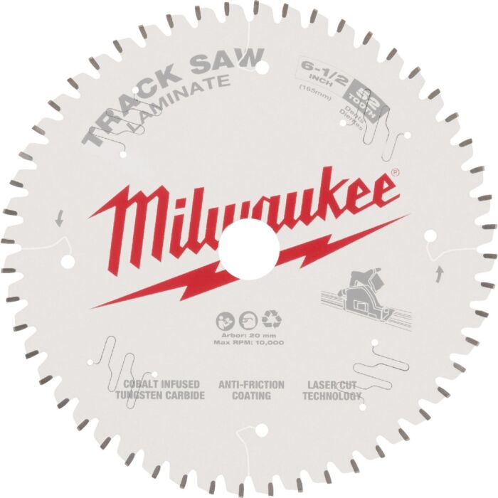 Milwaukee 52T Laminate Track Saw Blade - 6-1/2 in.