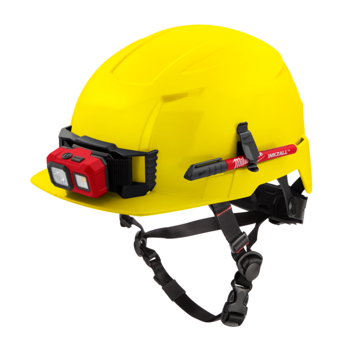 Milwaukee BOLT™ Yellow Front Brim Safety Helmet (USA) - Type 2, Class E