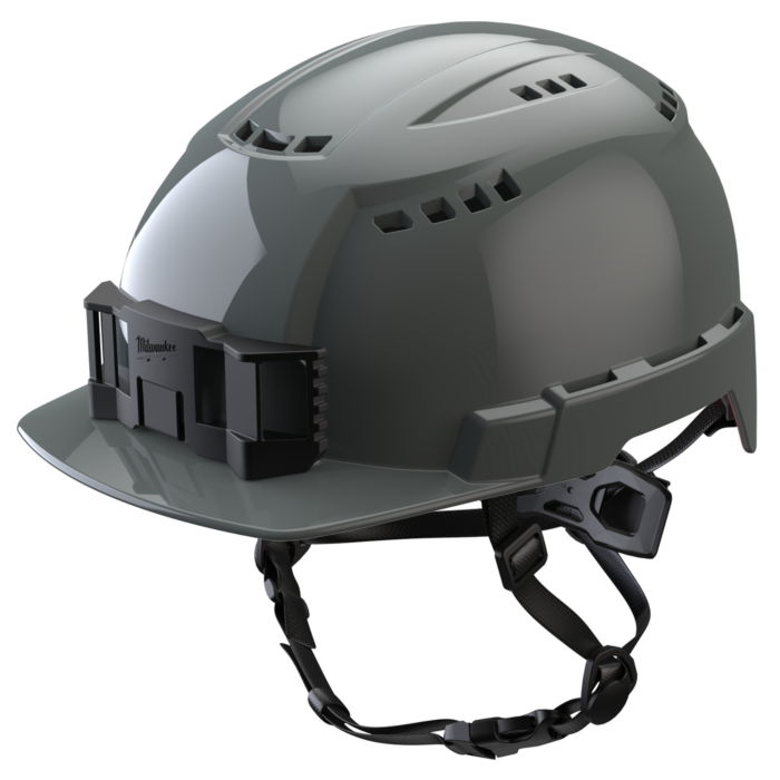 Milwaukee BOLT™ Gray Front Brim Vented Helmet with BOLT™ - Class C