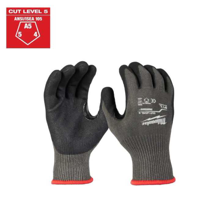 Milwaukee Cut Level 5 Nitrile Drip Gloves (12pk) Size L