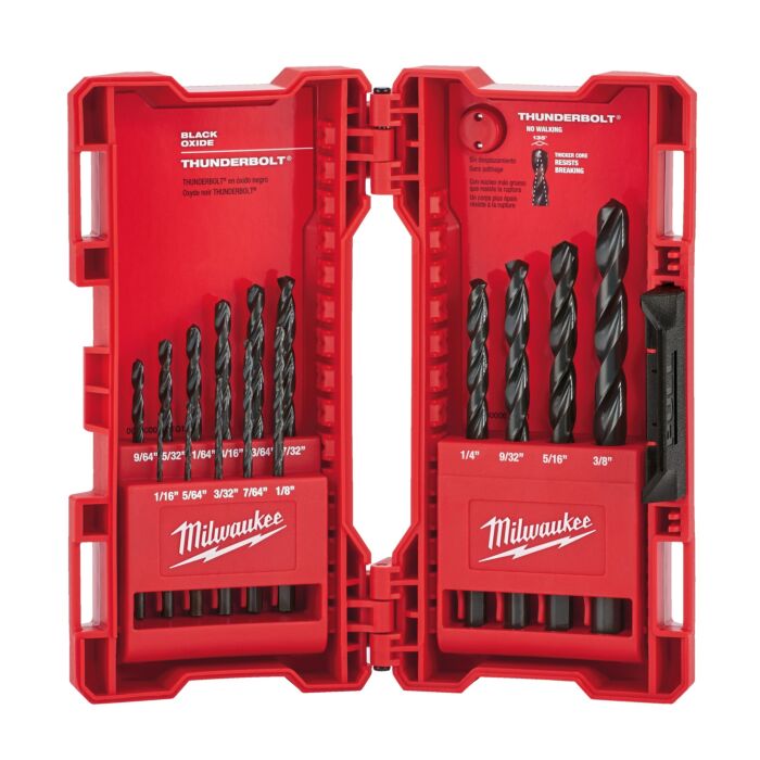 Milwaukee 15PC THUNDERBOLT® Black Oxide Drill Bit Set