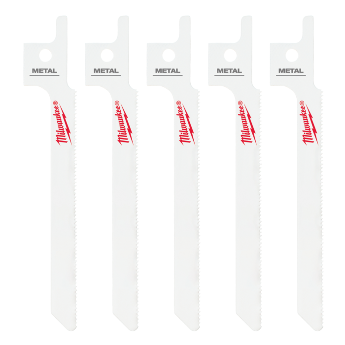 Milwaukee 3-1/2" 24 TPI SAWZALL® Blade for Metal Scroll (5 PK)