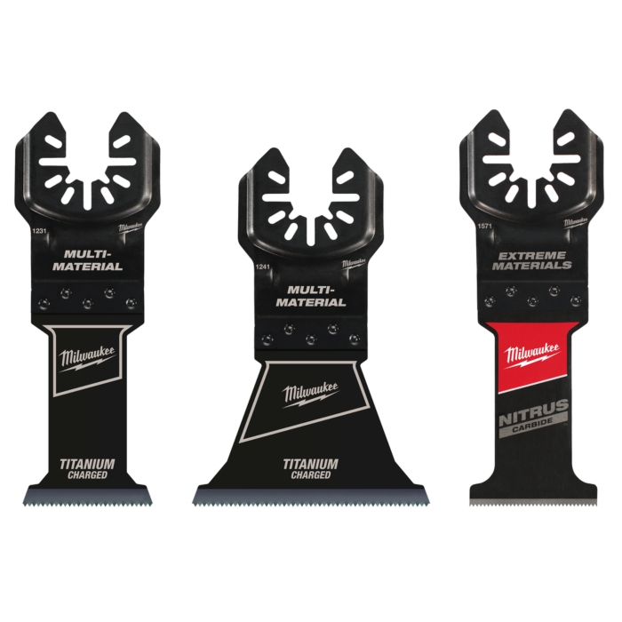 Milwaukee 3 PC Multi-Material Universal Fit Oscillating Multi-Tool Blade Set