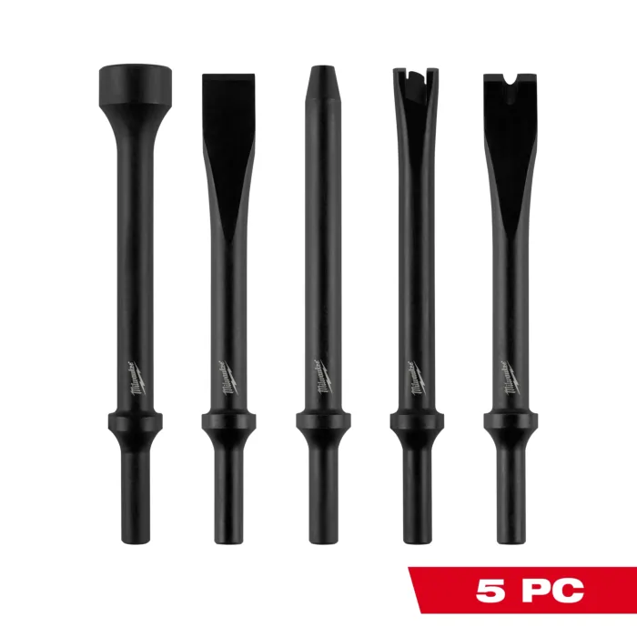 Milwaukee 5PC HAMMER CHISEL BIT SET