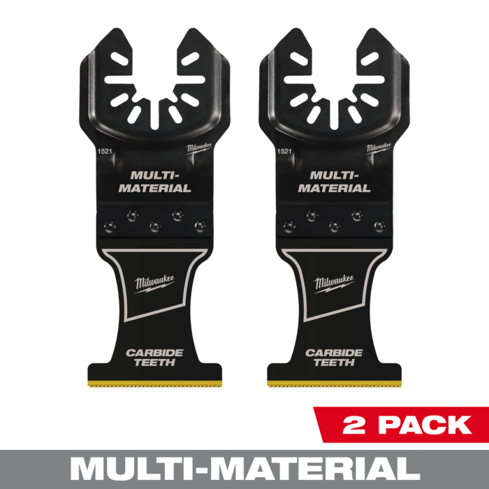 Milwaukee 1-3/8” Carbide Teeth Multi-Material Universal Fit Oscillating Multi-Tool Blade (2 PK)