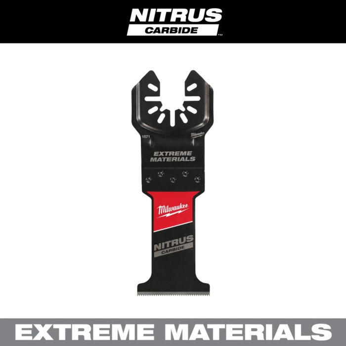 Milwaukee 1-3/8" NITRUS™ Carbide Extreme Materials Universal Fit Oscillating Multi-Tool Blade (1 PK)