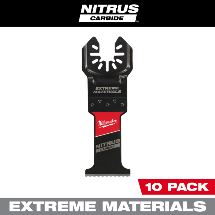 Milwaukee NITRUS™ Carbide Extreme Materials Universal Fit Oscillating Multi-Tool Blade (10pk) 1-3/8 in.