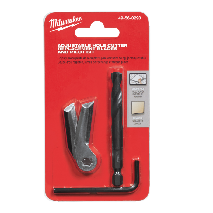 Milwaukee Adjustable Hole Cutter Replacement Blade and Pilot Bit