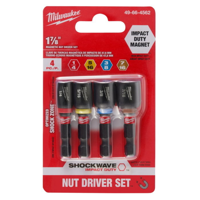 Milwaukee 4PC SHOCKWAVE™ Impact Duty 1-7/8