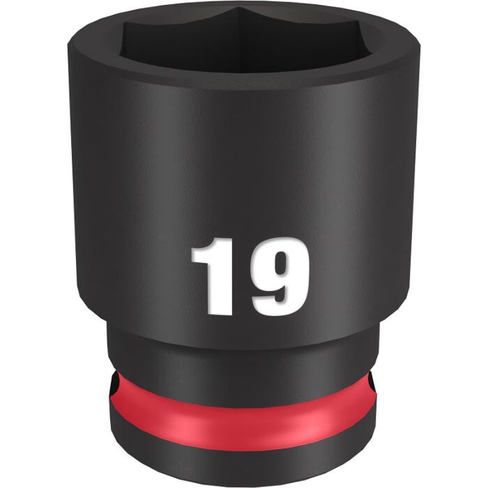Milwaukee SHOCKWAVE™ Impact Duty 3/8" Drive 19MM Standard 6 Point Socket