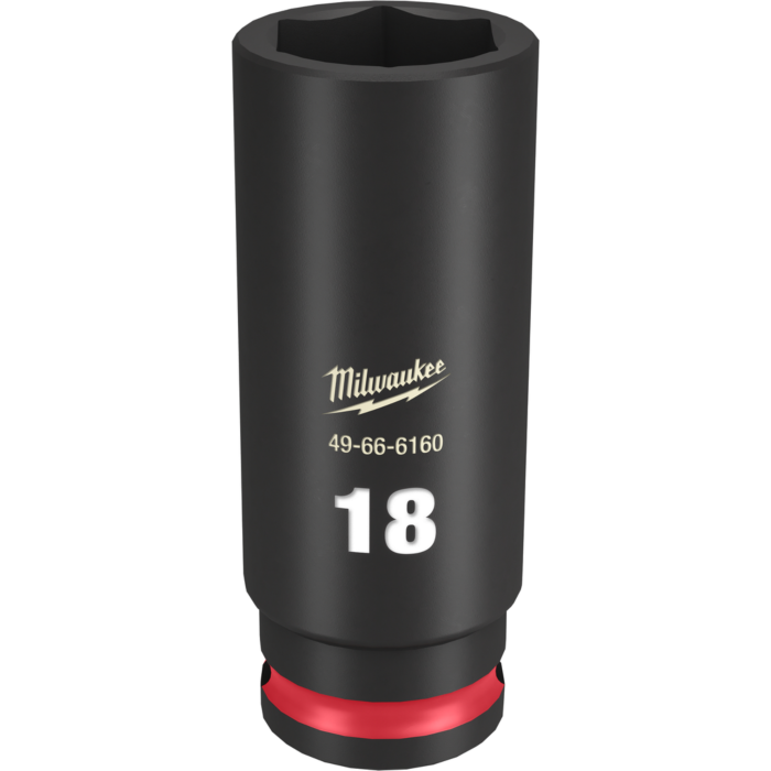 Milwaukee SHOCKWAVE™ Impact Duty 3/8" Drive 18MM Deep 6 Point Socket