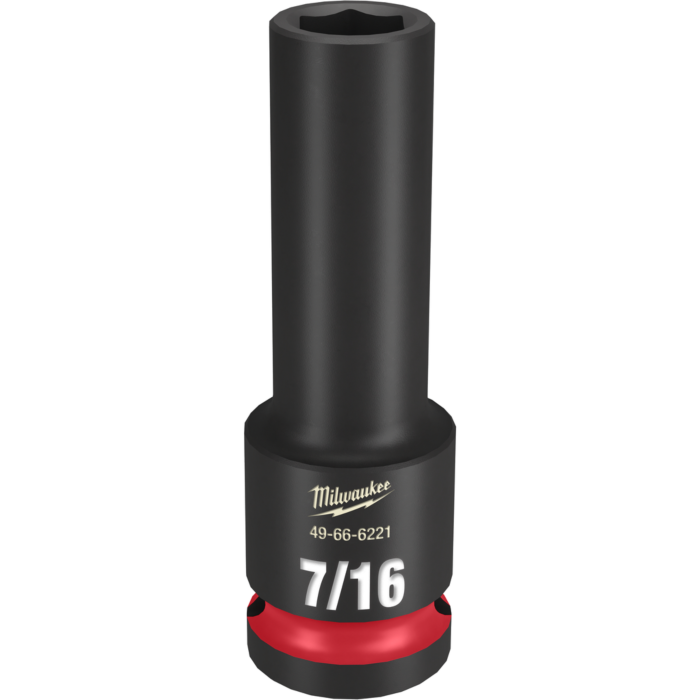 Milwaukee SHOCKWAVE™ Impact Duty 1/2" Drive 7/16" Deep 6 Point Socket
