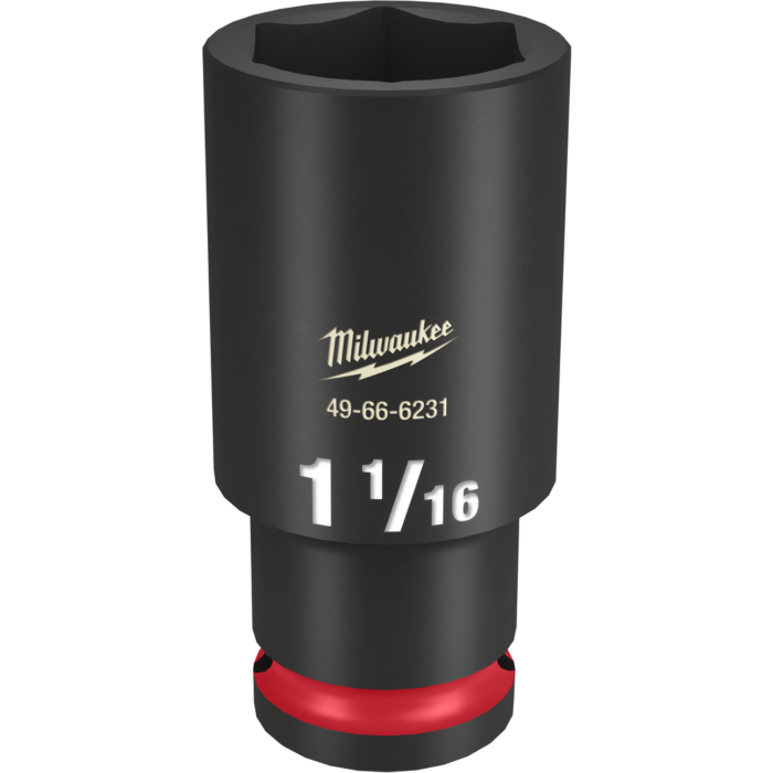 Milwaukee SHOCKWAVE™ Impact Duty 1/2" Drive 1-1/16" Deep 6 Point Socket