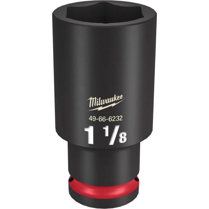 Milwaukee SHOCKWAVE™ Impact Duty 1/2" Drive 1-1/8" Deep 6 Point Socket