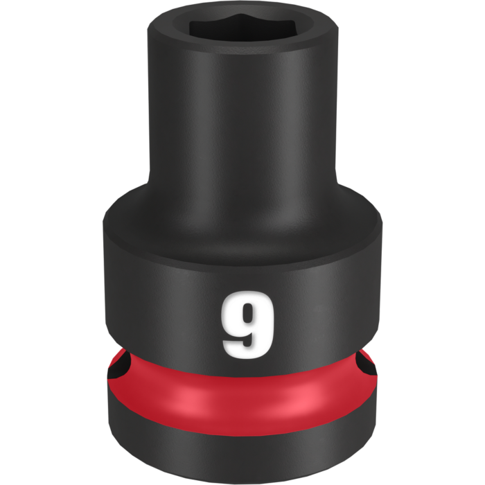 Milwaukee SHOCKWAVE™ Impact Duty 1/2" Drive 9MM Standard 6 Point Socket