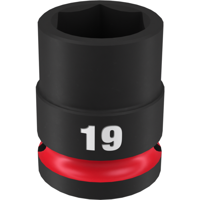 Milwaukee SHOCKWAVE™ Impact Duty 1/2" Drive 19MM Standard 6 Point Socket
