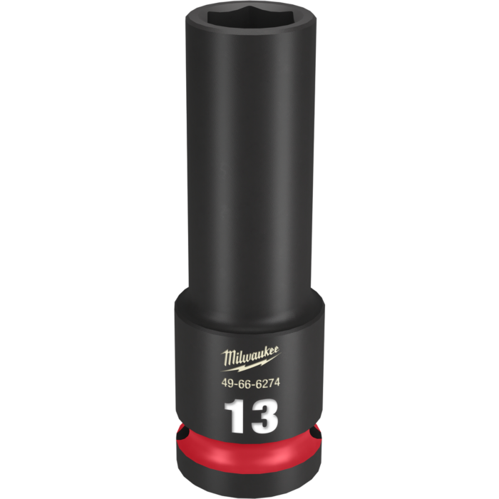 Milwaukee SHOCKWAVE™ Impact Duty 1/2" Drive 13MM Deep 6 Point Socket