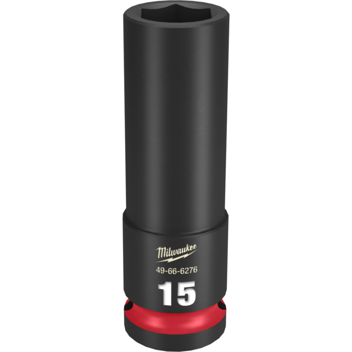 Milwaukee SHOCKWAVE™ Impact Duty 1/2" Drive 15MM Deep 6 Point Socket