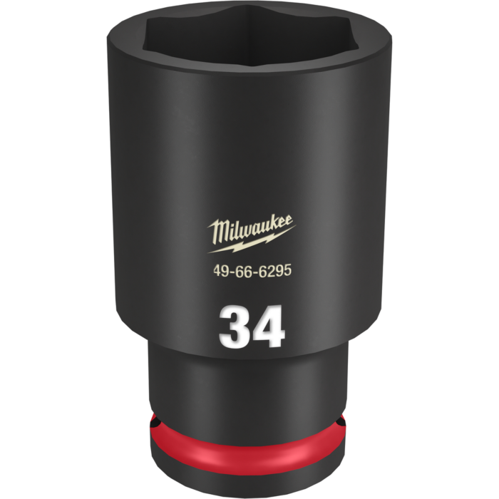 Milwaukee SHOCKWAVE™ Impact Duty 1/2" Drive 34MM Deep 6 Point Socket