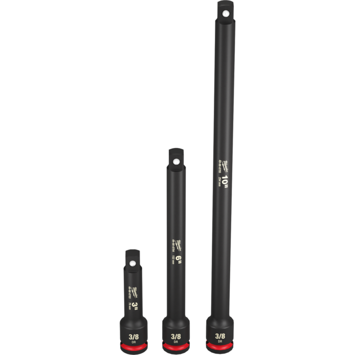 Milwaukee 3PC SHOCKWAVE™ Impact Duty 3/8" Drive Extension Set