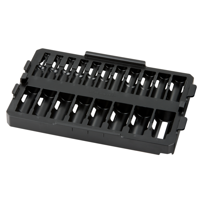 Milwaukee 19PC SHOCKWAVE™ Impact Duty Socket 3/8” Drive MM TRAY ONLY