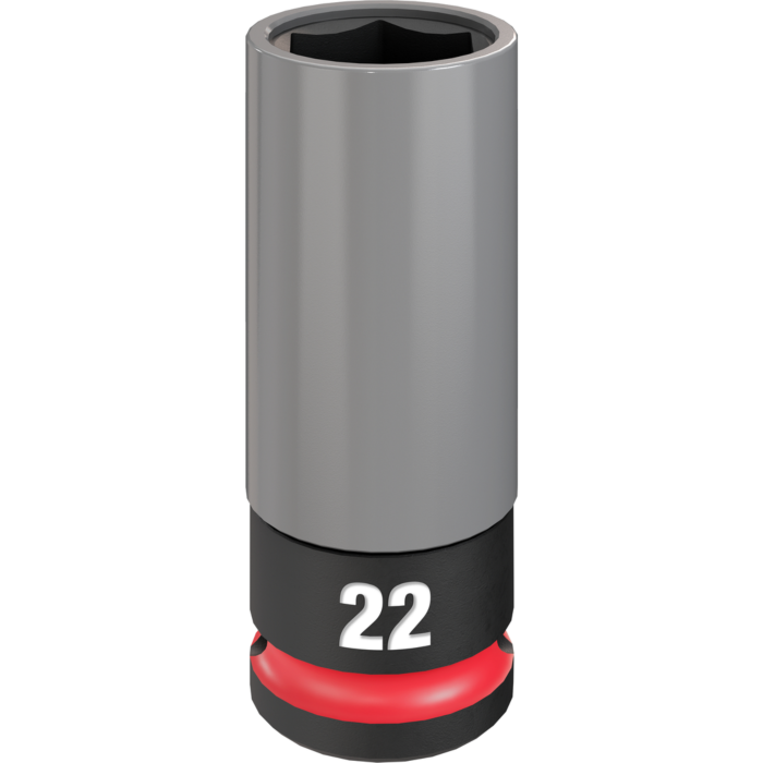 Milwaukee SHOCKWAVE™ Impact Duty 1/2 Drive 22MM Metric Lug Nut Wheel Socket